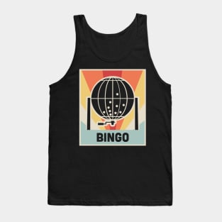 Vintage 70s Bingo Caller Poster Tank Top